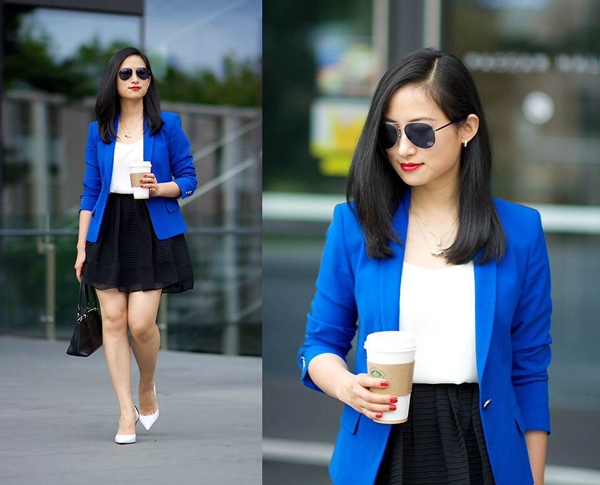 Phối đồ cùng sắc xanh cobalt nổi bật - Tạp chí Đẹp